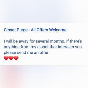 Closet Purge